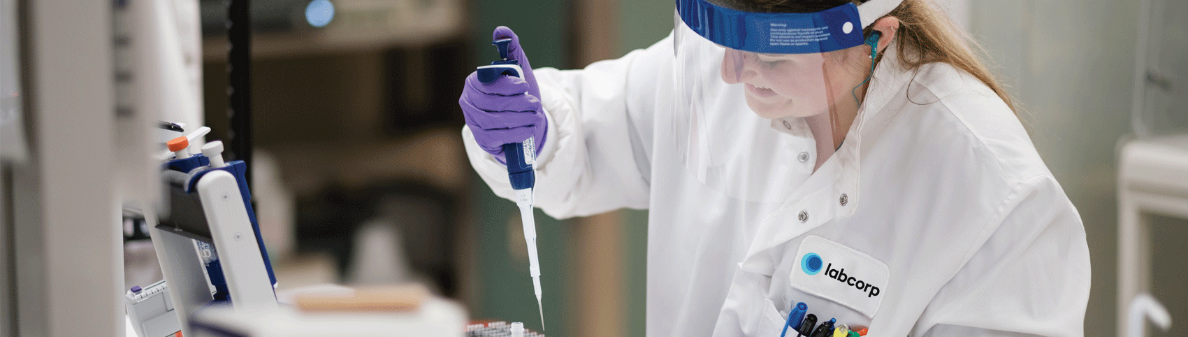 Scientist working in a lab